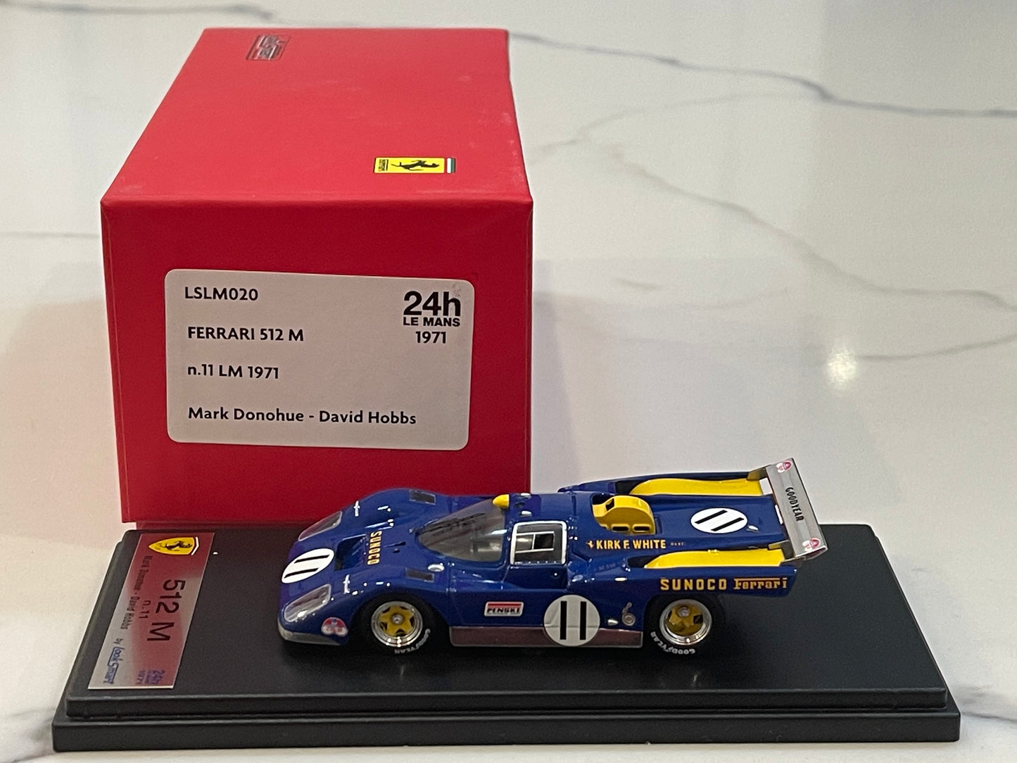 Looksmart 1/43 Ferrari 512 M 24 Hours Le Mans 1971 Blue No. 11 LSLM020