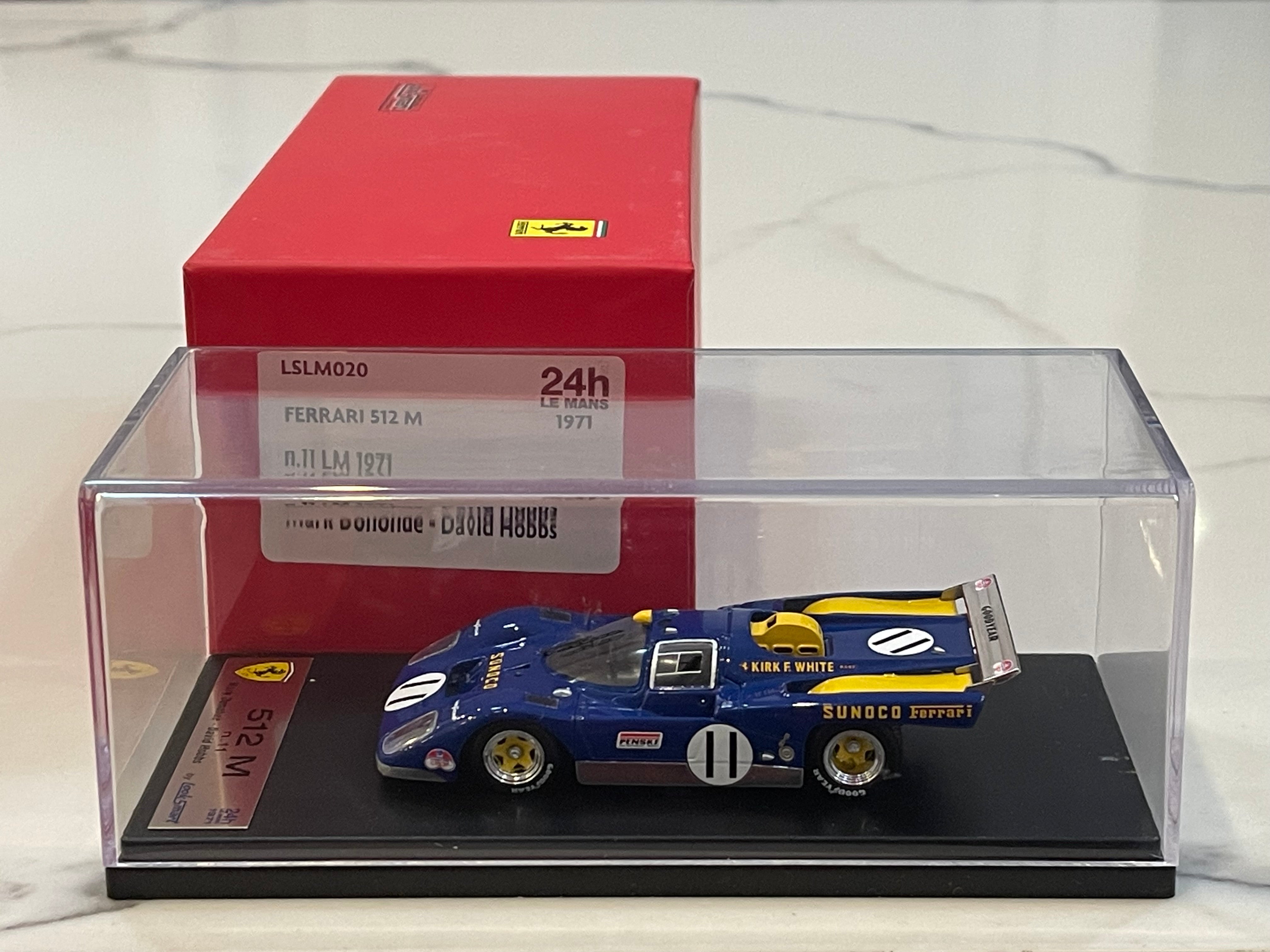 Looksmart 1/43 Ferrari 512 M 24 Hours Le Mans 1971 Blue No. 11 LSLM020