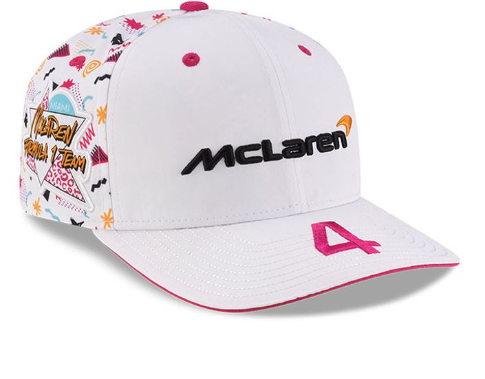 McLaren Racing F1 2025 Special Edition Lando Norris Miami GP Hat White