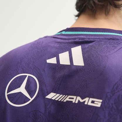 Mercedes AMG Petronas F1 Men's Special Edition Singapore Driver T-Shirt Violet