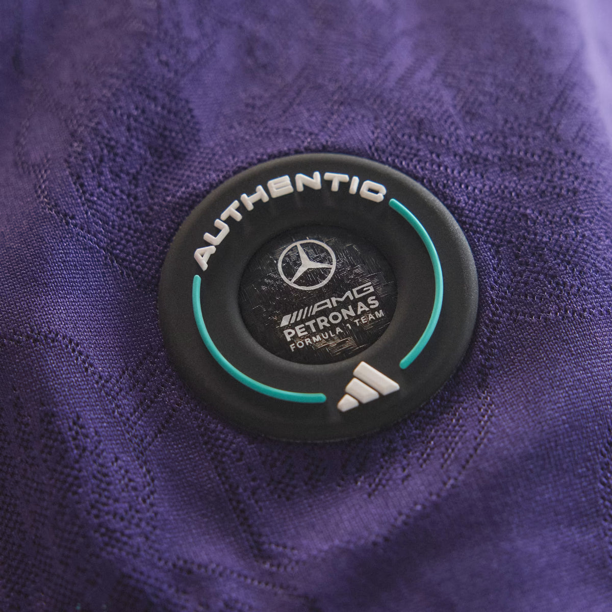 Mercedes AMG Petronas F1 Men's Special Edition Singapore Driver T-Shirt Violet