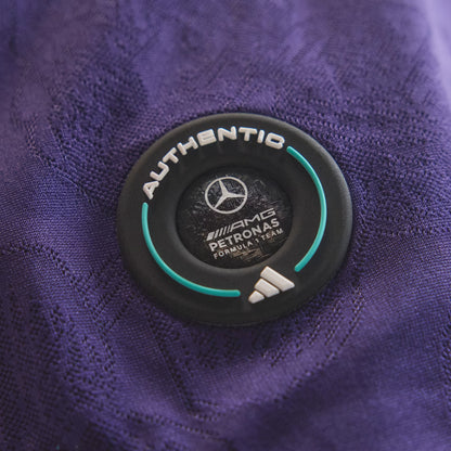 Mercedes AMG Petronas F1 Men's Special Edition Singapore Driver T-Shirt Violet