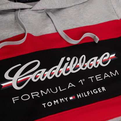 Cadillac F1 Racing Script Hooded Sweatshirt Grey