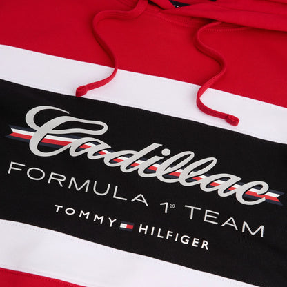Cadillac F1 Racing Script Hooded Sweatshirt Red