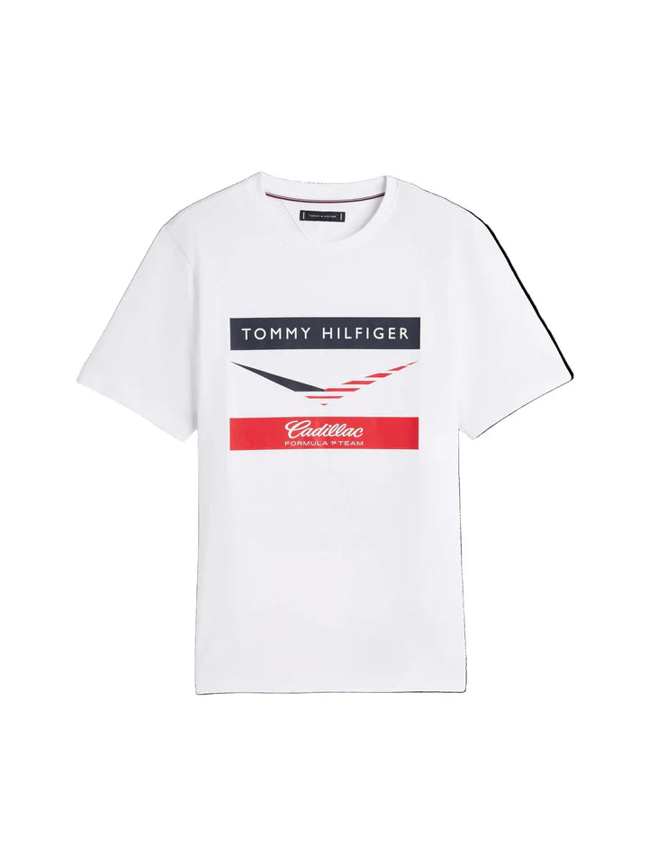 Cadillac F1 Racing 2026 Chevron T-Shirt White