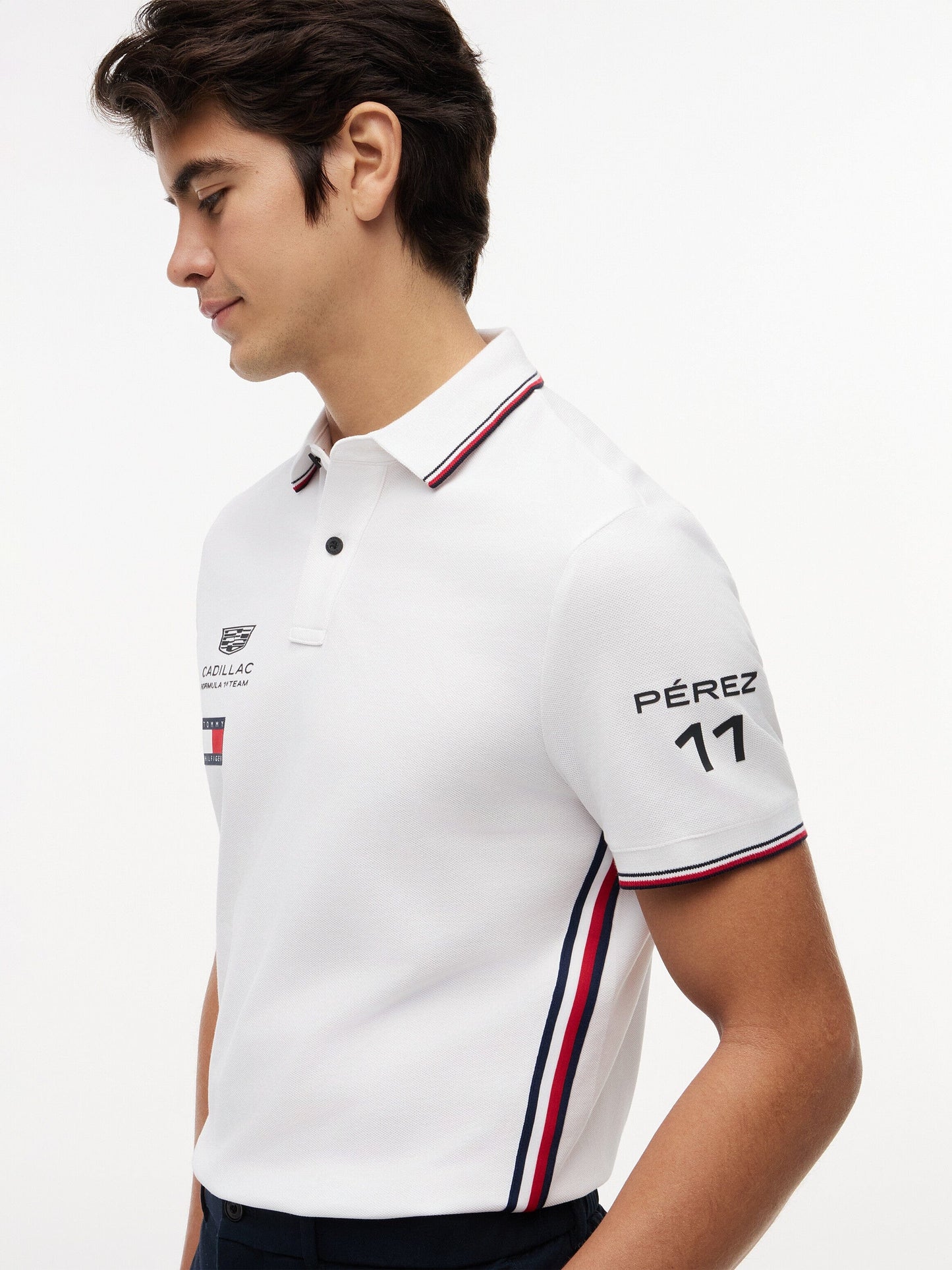 Cadillac F1 Racing 2026 Sergio "Checo" Perez Team Polo Shirt White