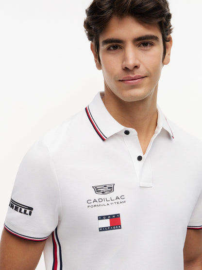 Cadillac F1 Racing 2026 Sergio "Checo" Perez Team Polo Shirt White