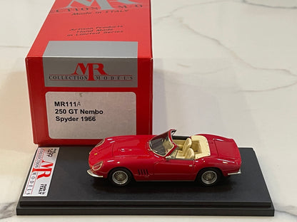 MR 1/43 Ferrari 250 GT Nembo Spyder 1966 Red MR111A