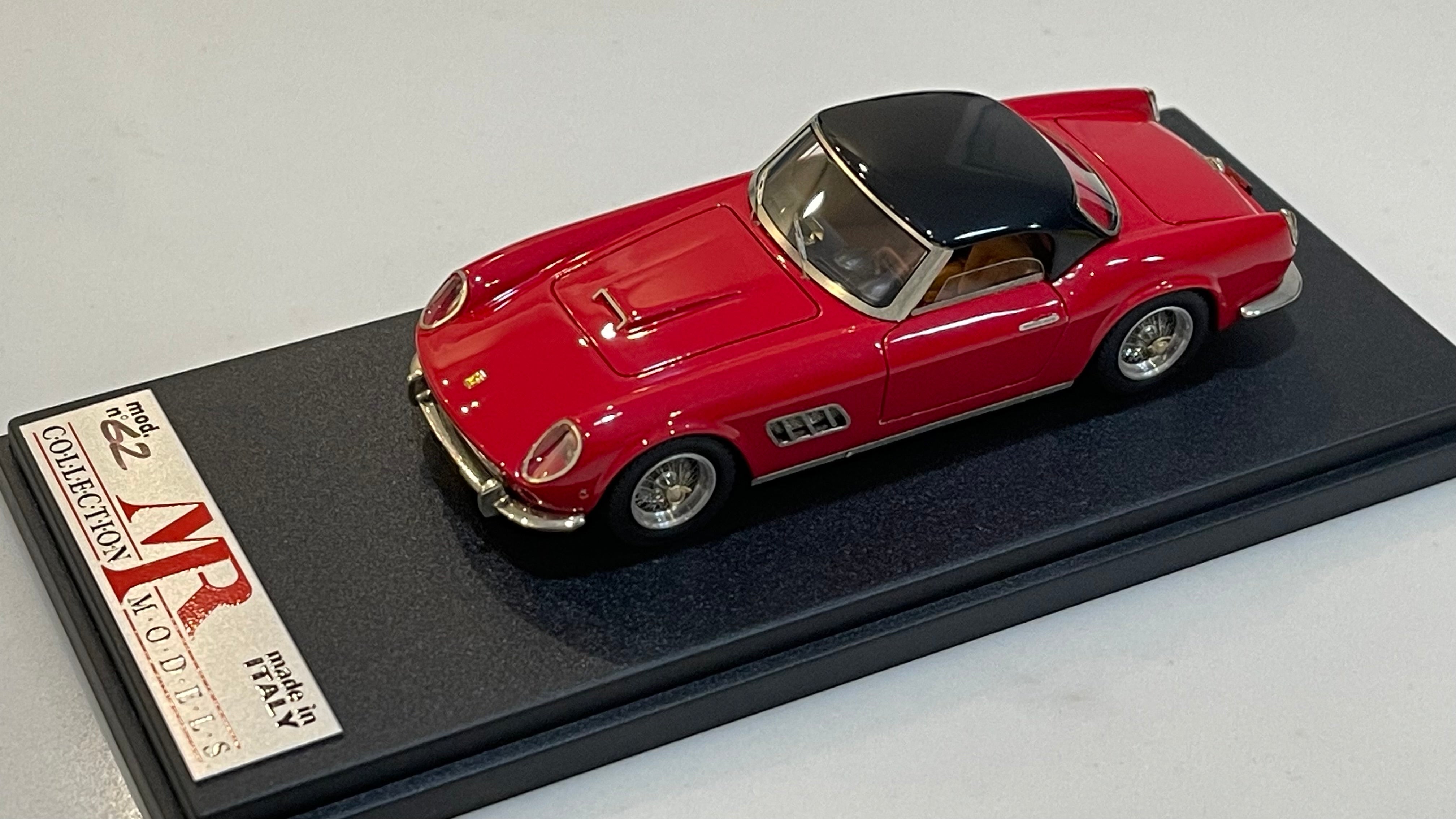 MR 1/43 Ferrari 250 GT California LWB Spyder Hard Top Fari Carenati 1960 Red/Black MR140B