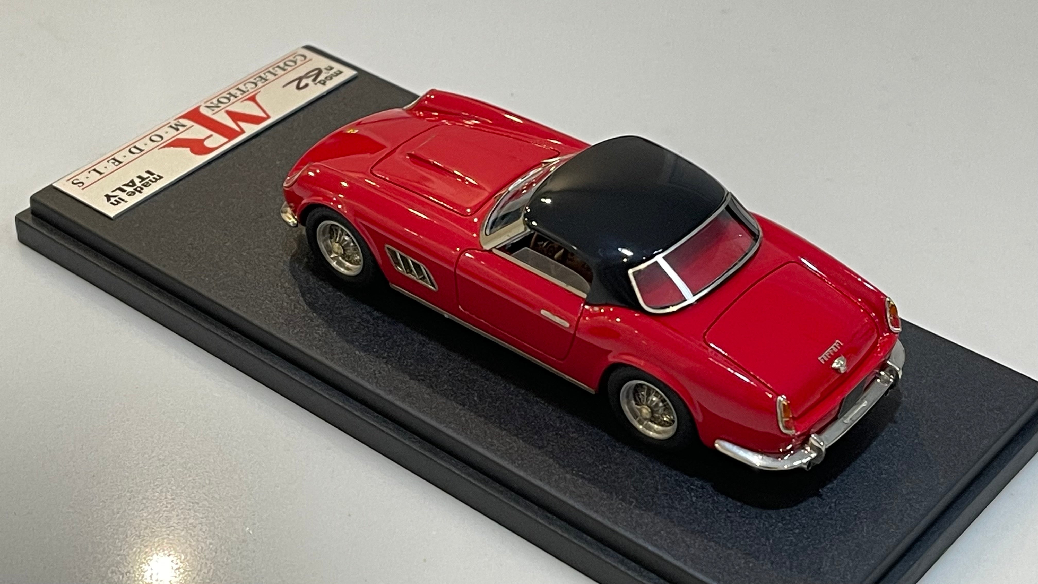 MR 1/43 Ferrari 250 GT California LWB Spyder Hard Top Fari Carenati 1960 Red/Black MR140B