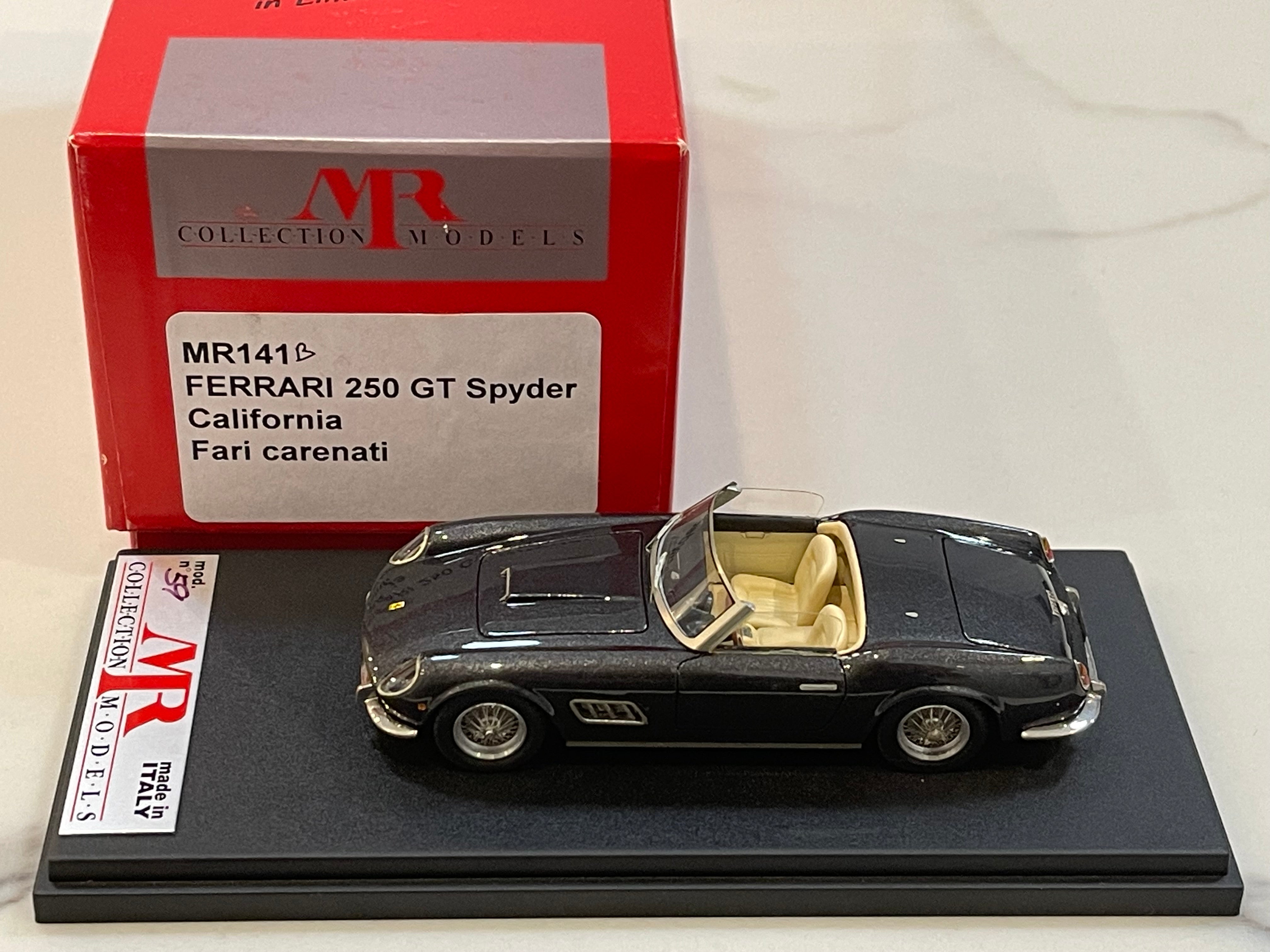 MR 1/43 Ferrari 250 GT California LWB Spyder Fari Carenati 1960 Met. Dark Grey MR141B