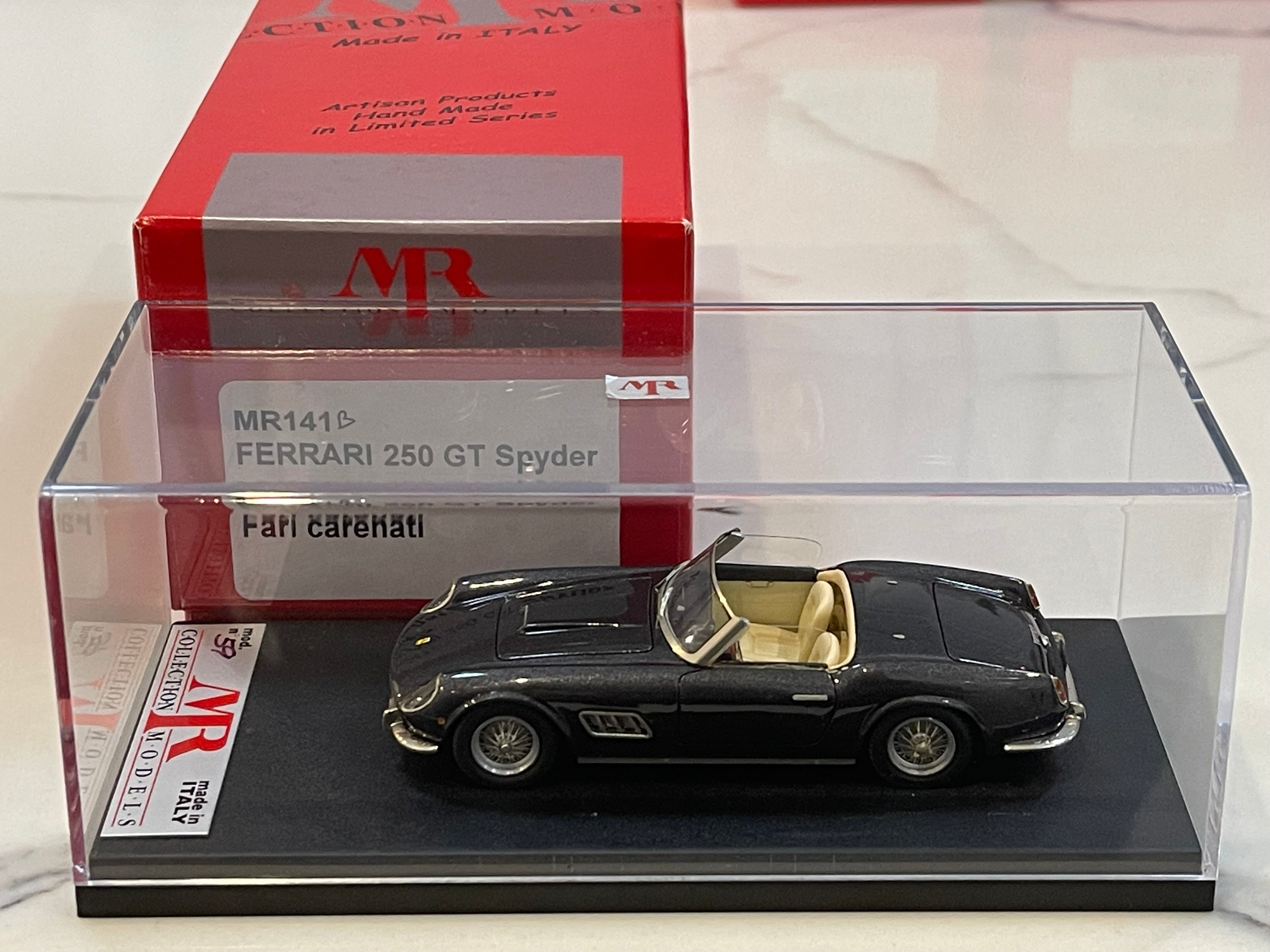 MR 1/43 Ferrari 250 GT California LWB Spyder Fari Carenati 1960 Met. Dark Grey MR141B