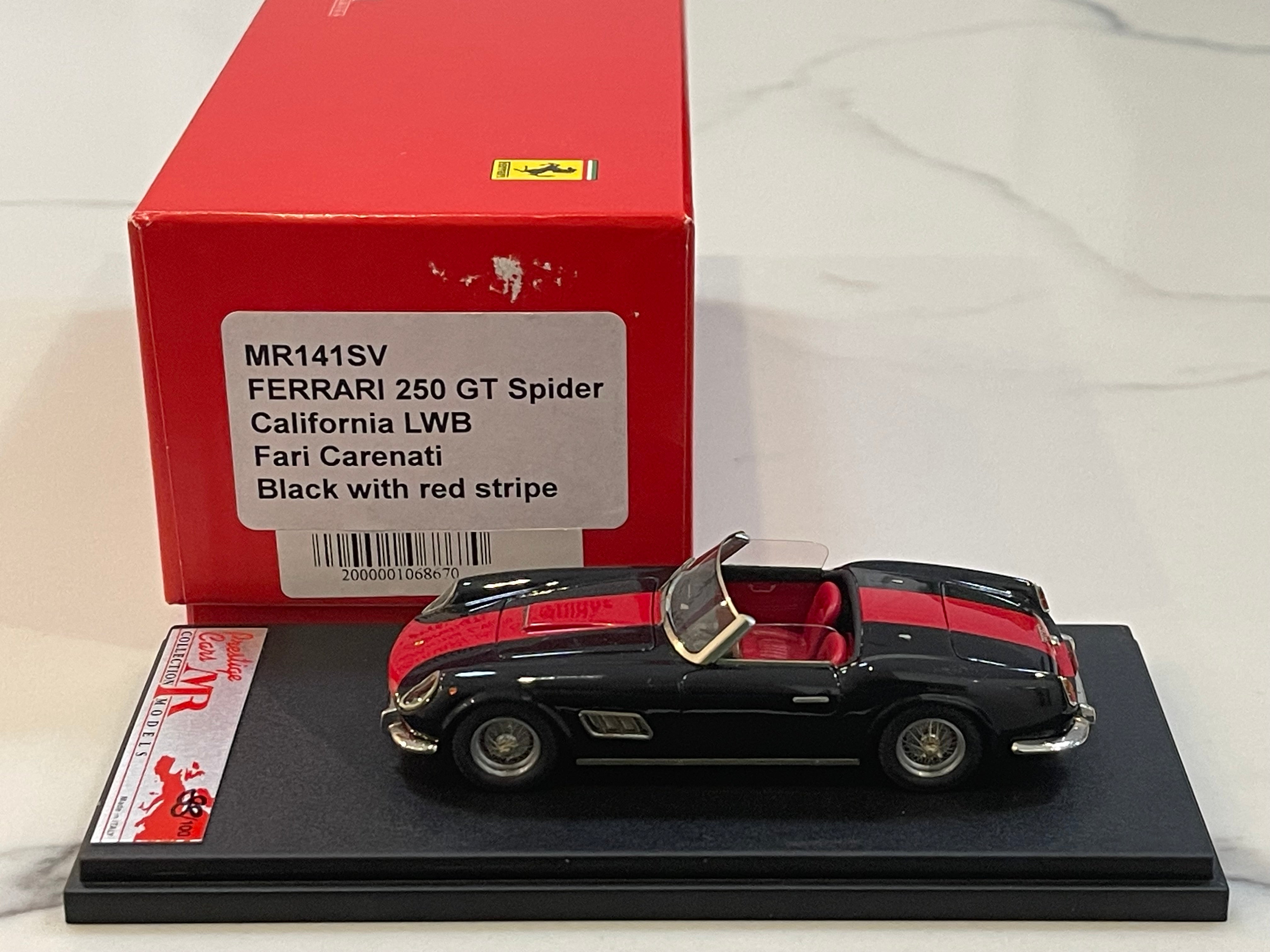 MR 1/43 Ferrari 250 GT California LWB Spyder Fari Carenati 1960 Black MR141SV