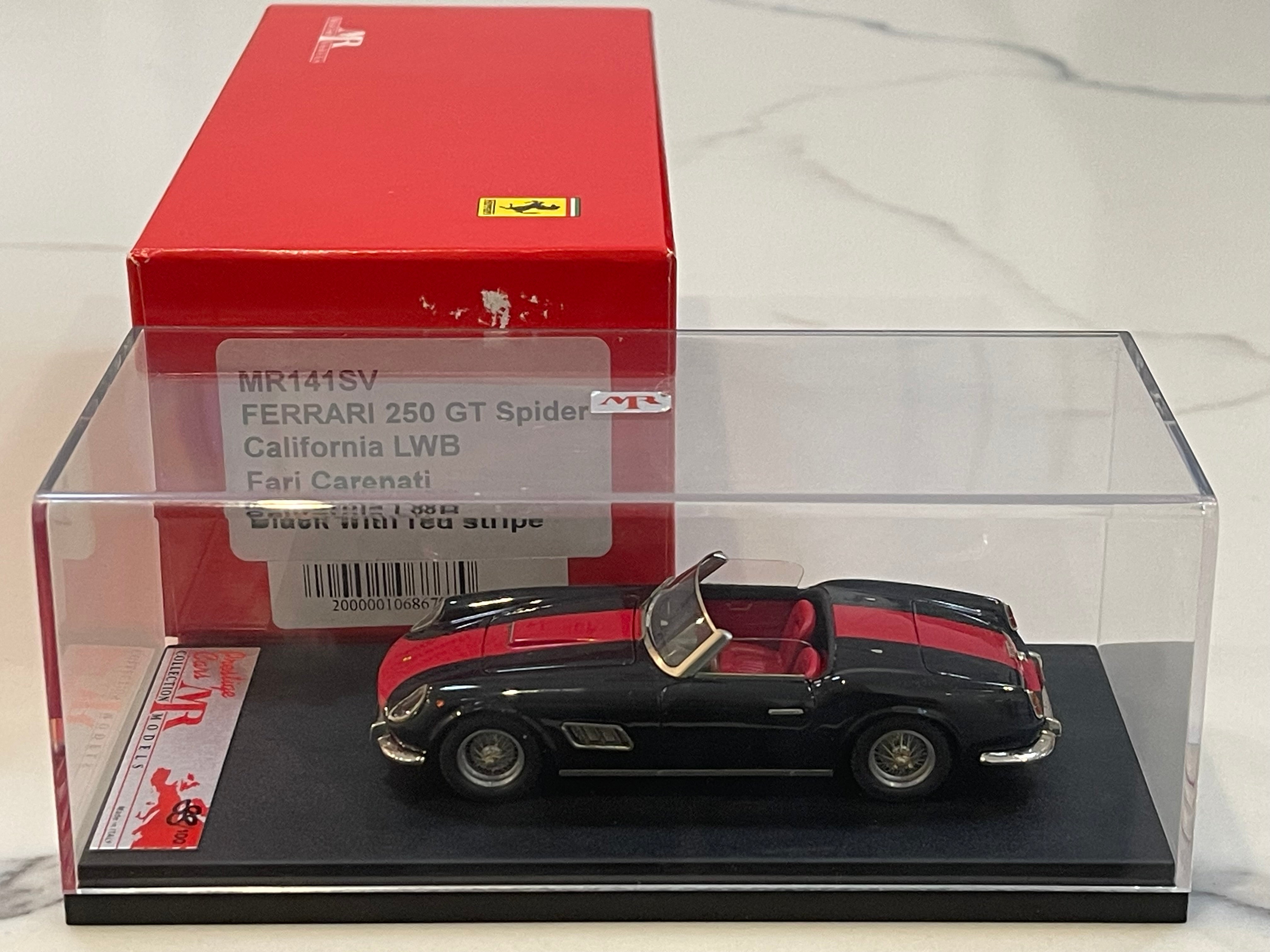 MR 1/43 Ferrari 250 GT California LWB Spyder Fari Carenati 1960 Black MR141SV