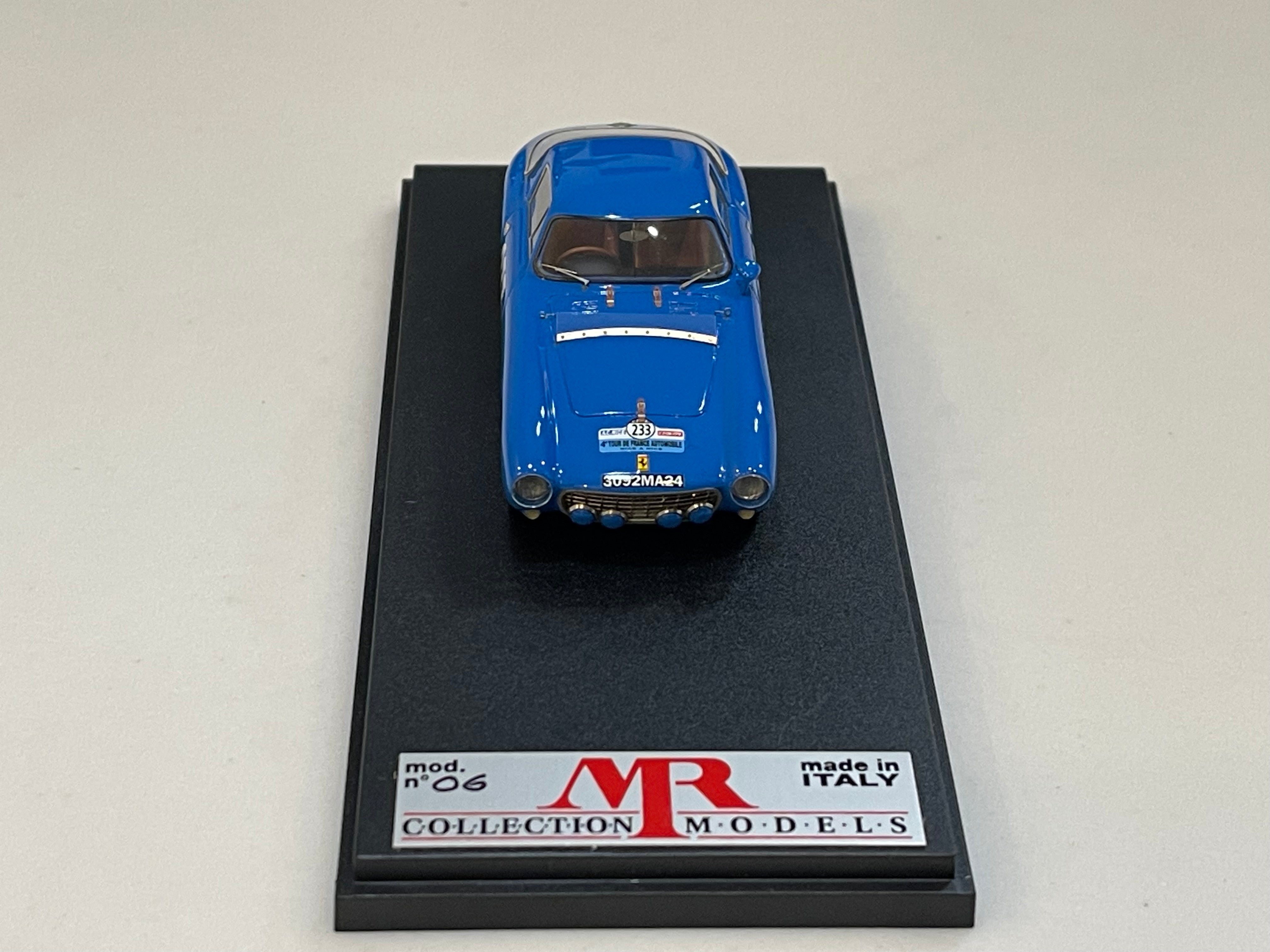 MR 1/43 Ferrari 500 Mondial Berlinetta PF Tour de France 1954 Blue No. 233 MR21