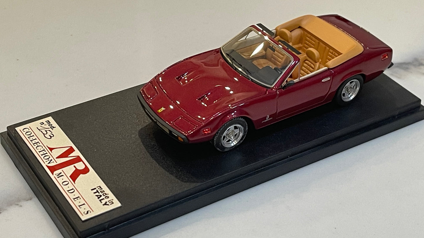 MR 1/43 Ferrari 365 GTC/4 Cabriolet 1971 Dark Met. Red MR45B