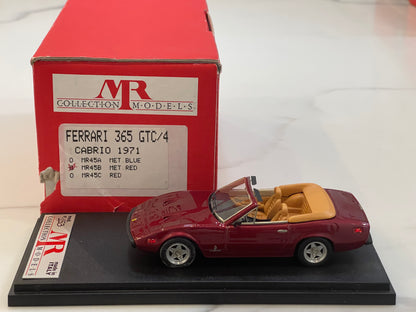 MR 1/43 Ferrari 365 GTC/4 Cabriolet 1971 Dark Met. Red MR45B