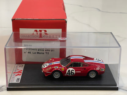 MR 1/43 Ferrari Dino 246 GT 24HR Le Mans 1972 Red No. 46 MR58