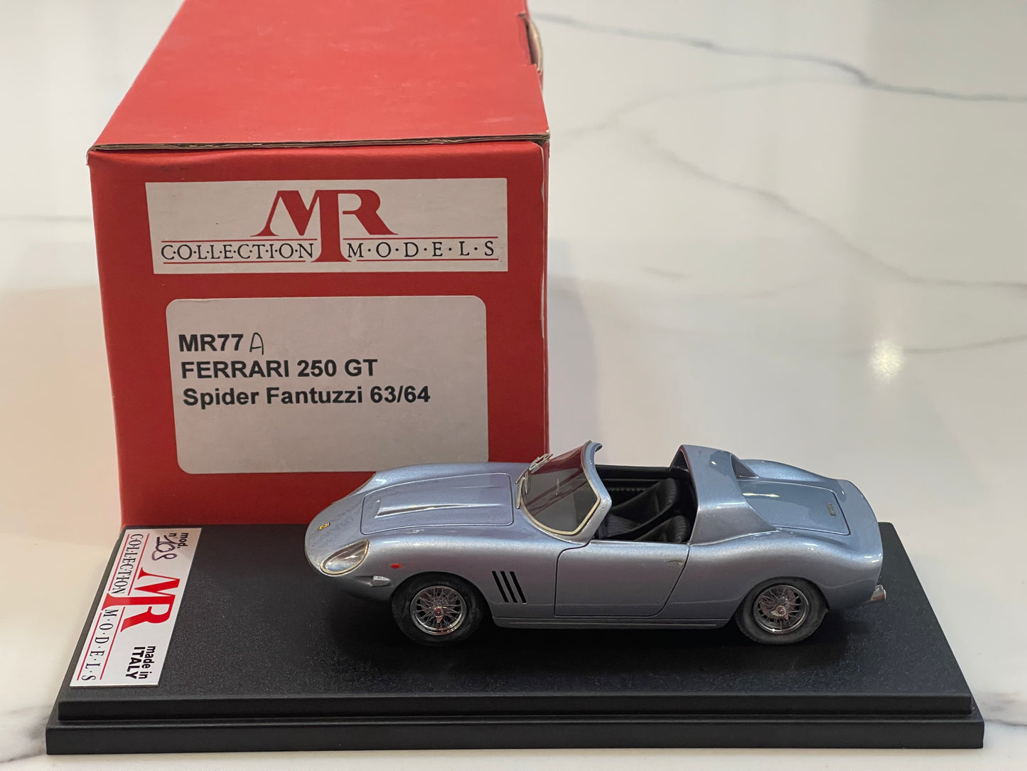 MR 1/43 Ferrari 250 GT Spider Fantuzzi 1963/64 Light Blue MR77A