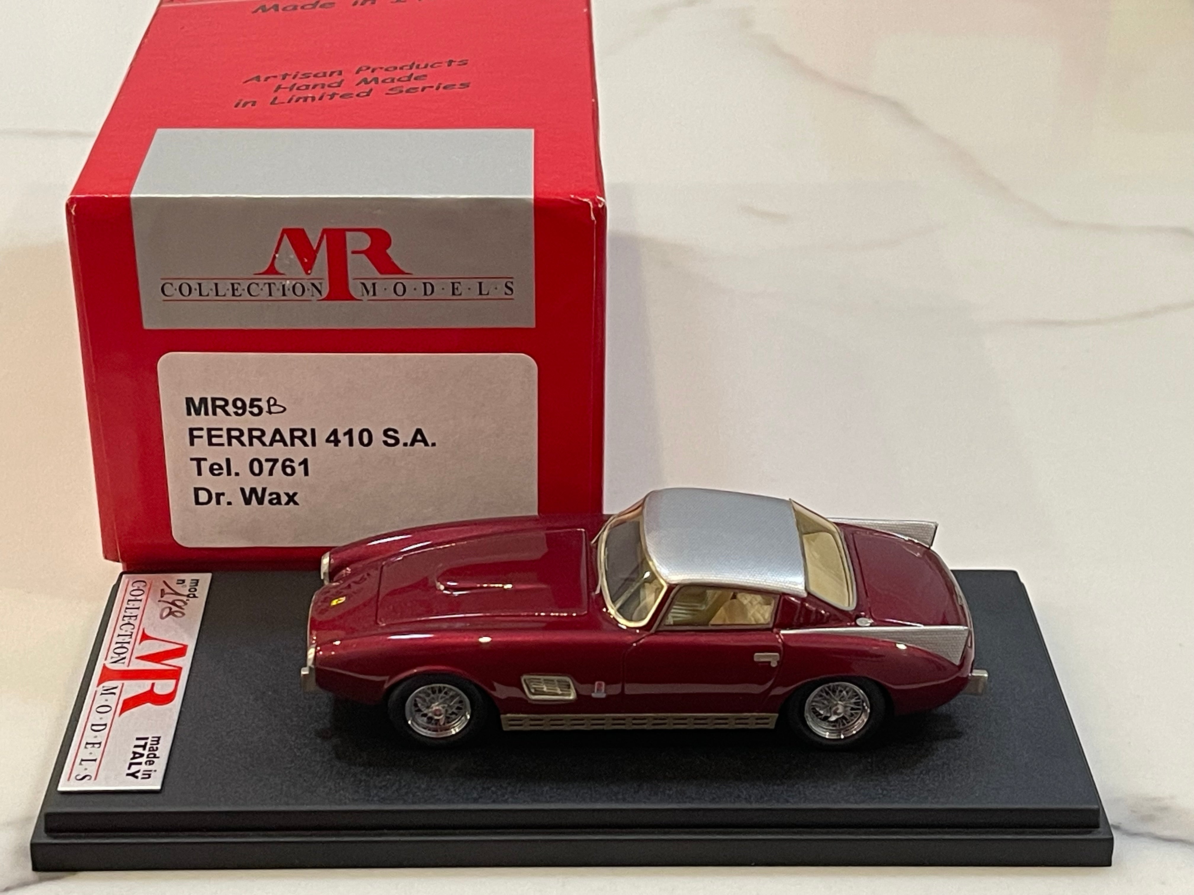 MR 1/43 Ferrari 410 SA Telaio 0761SA Dr. Wax 1957 Dark Red/Silver MR95B