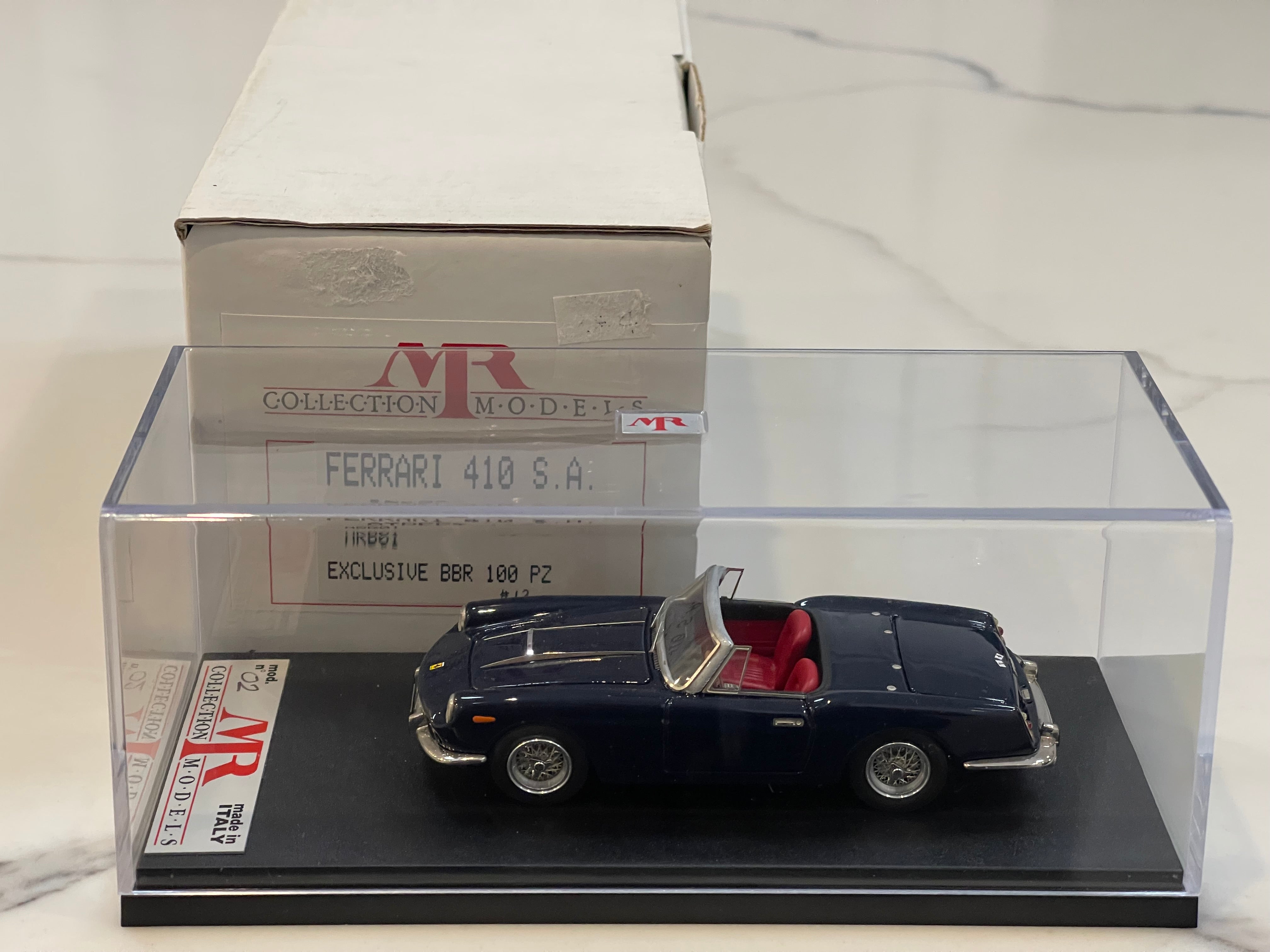 MR 1/43 Ferrari 410 Super America Cabriolet 1956 Dark Blue MRB01