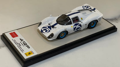Make Up 1/43 Ferrari 412P 24 Hours Le Mans 1967 White No. 25 EM201B