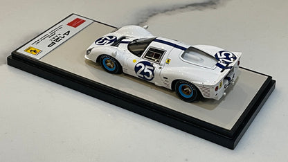 Make Up 1/43 Ferrari 412P 24 Hours Le Mans 1967 White No. 25 EM201B