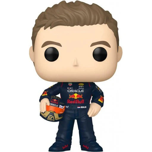 Red Bull Racing F1 Max Verstappen with Helmet Mini Figure Navy