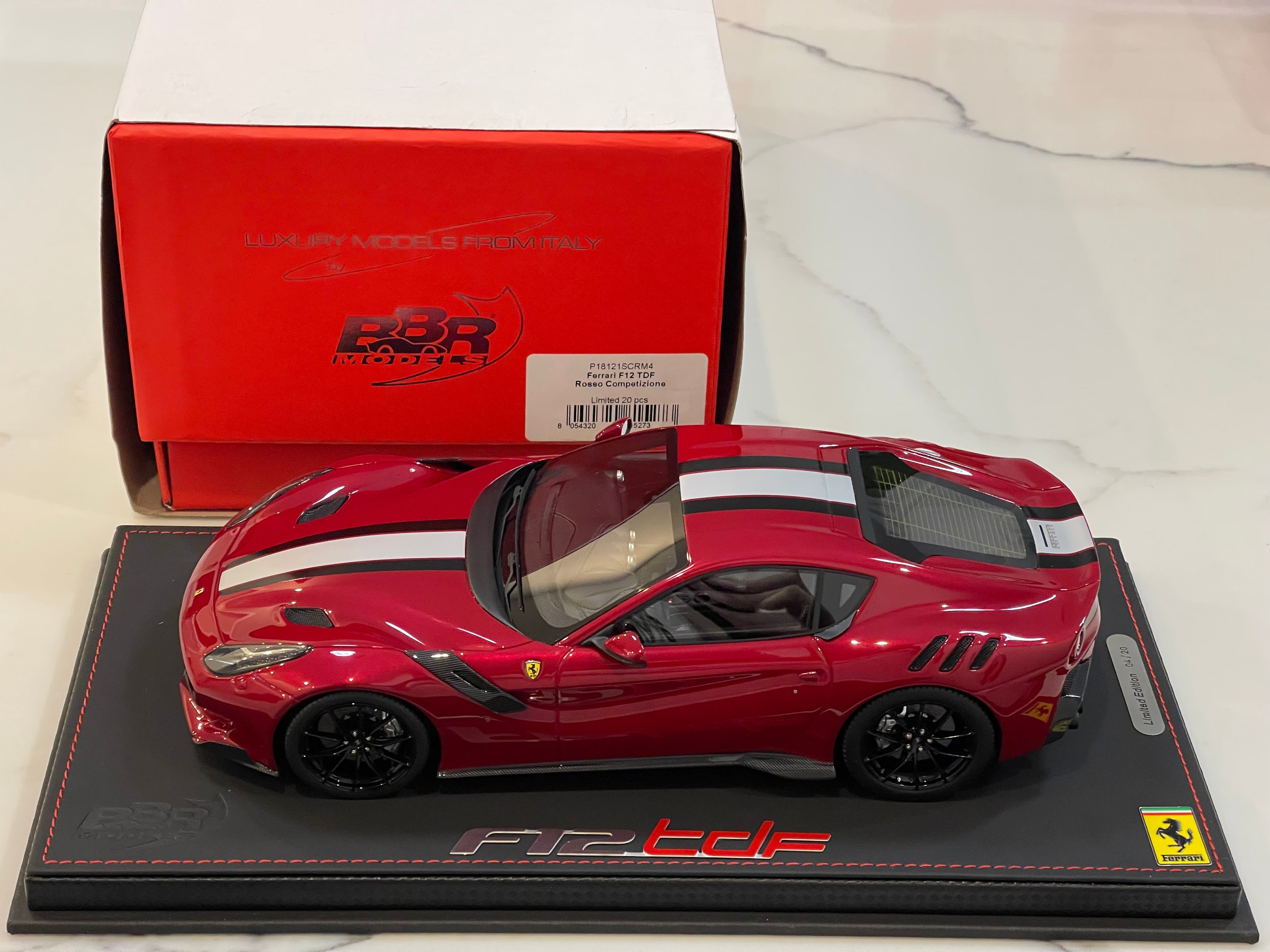 BBR 1/18 Ferrari F12 TDF 2015 Rosso Competizione P18121SCRM4