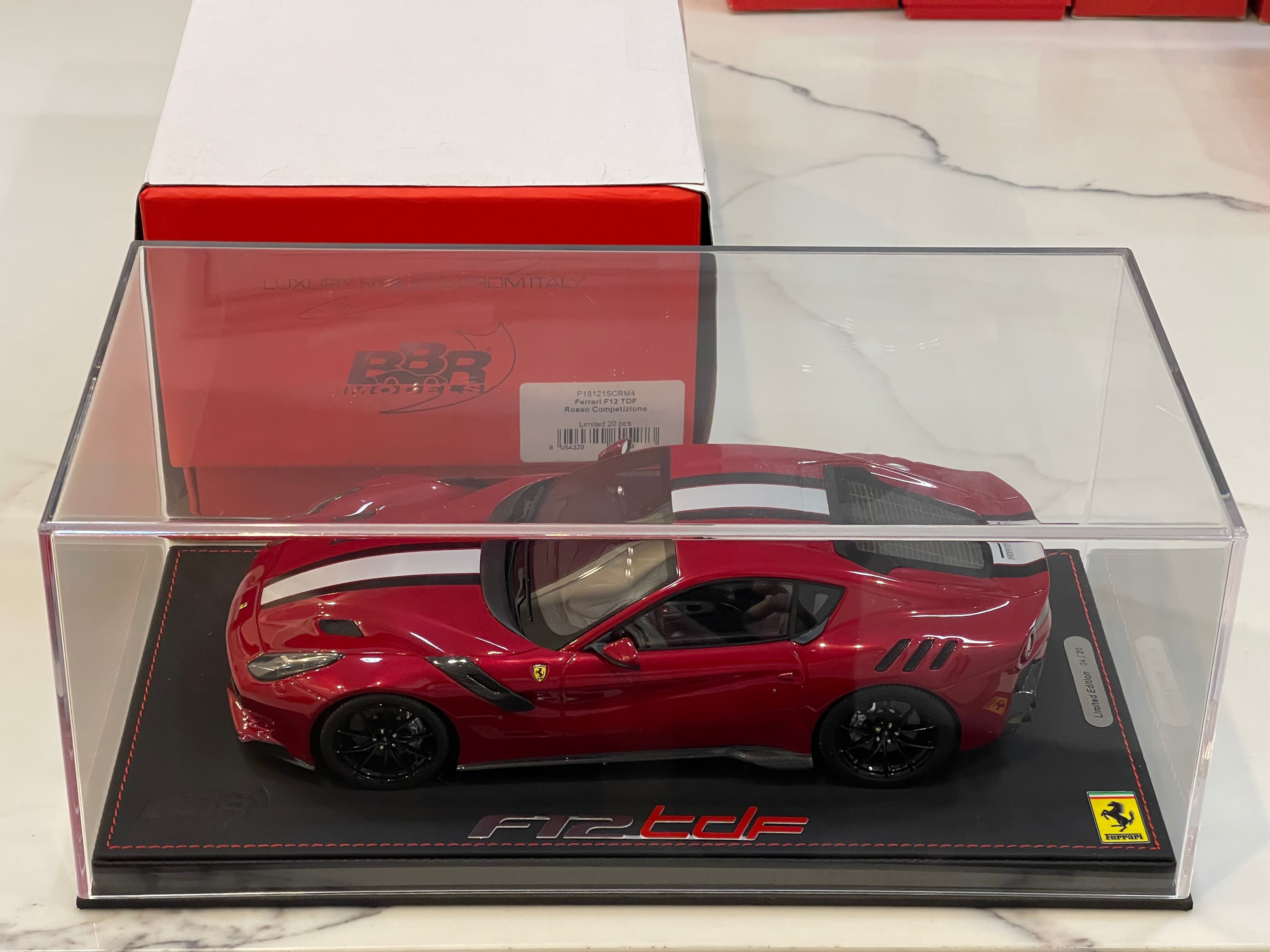 BBR 1/18 Ferrari F12 TDF 2015 Rosso Competizione P18121SCRM4
