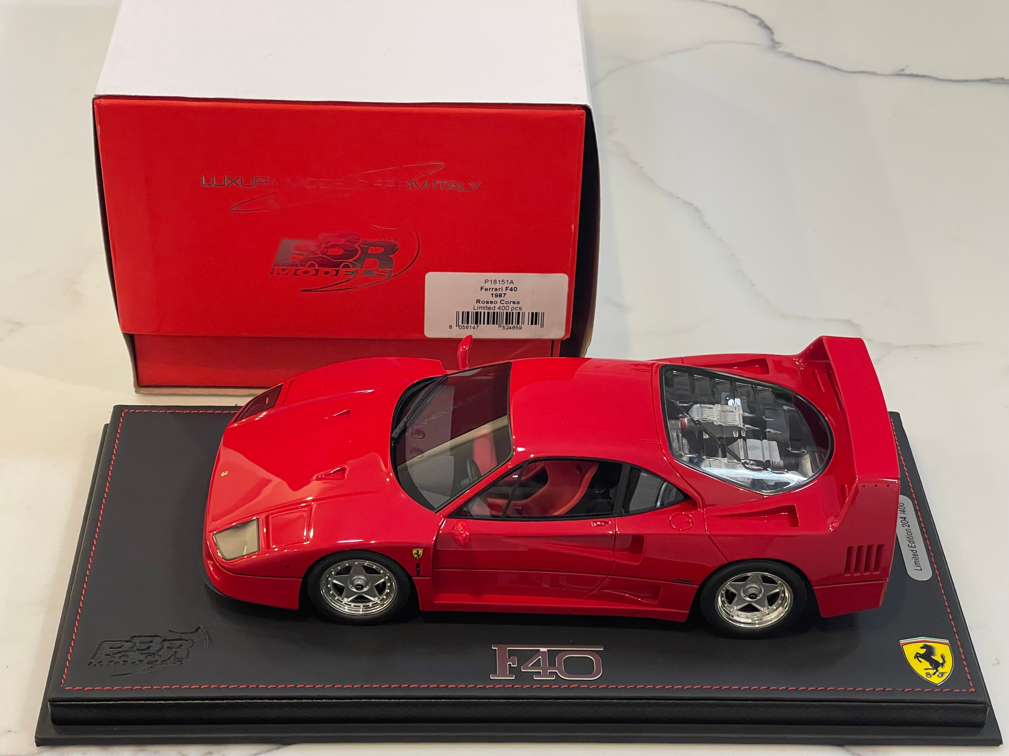 BBR 1/18 Ferrari F40 1987 Red P18151A