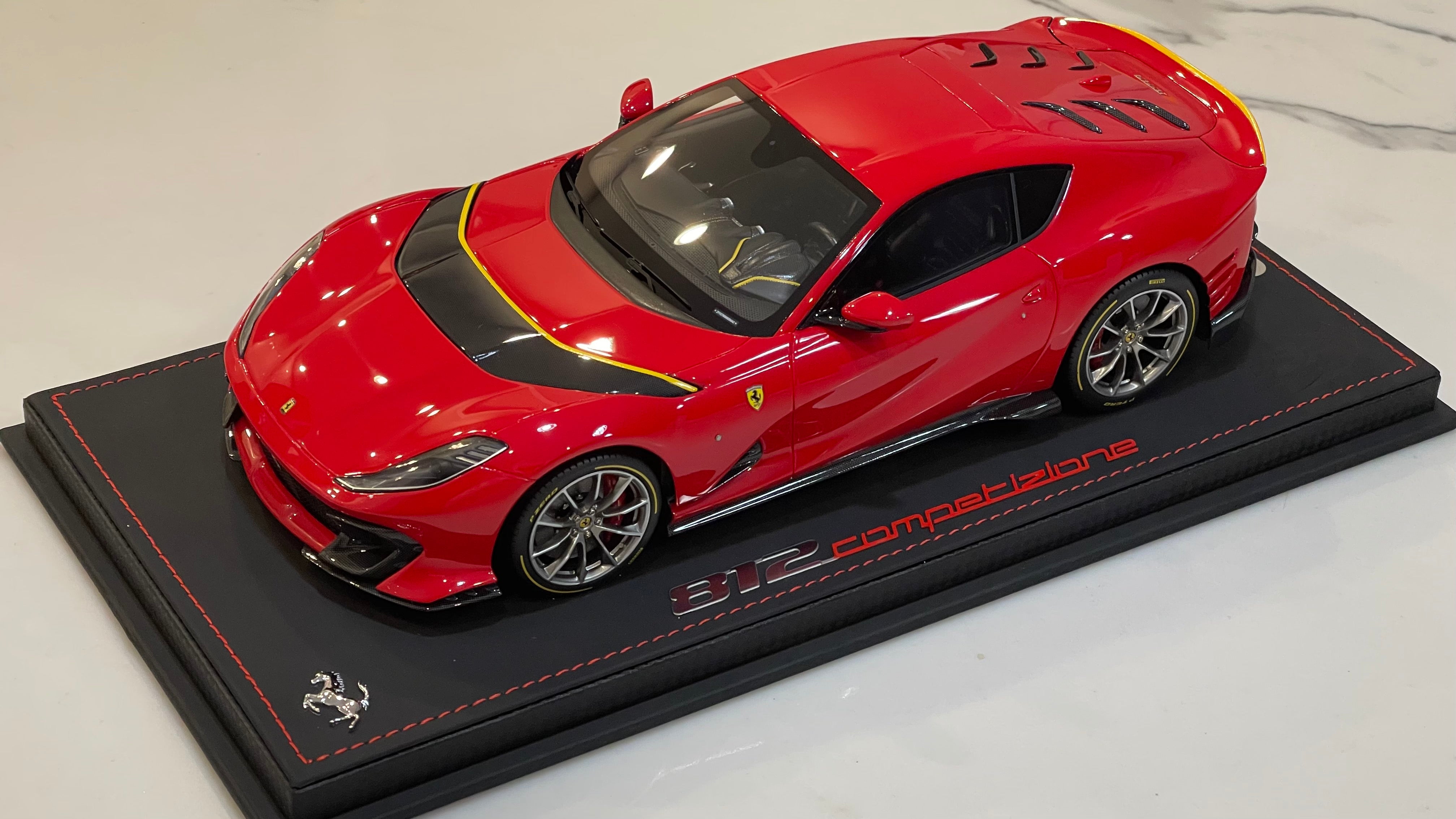 BBR 1/18 Ferrari 812 Competizione 2023 Rosso Corsa P18207B2