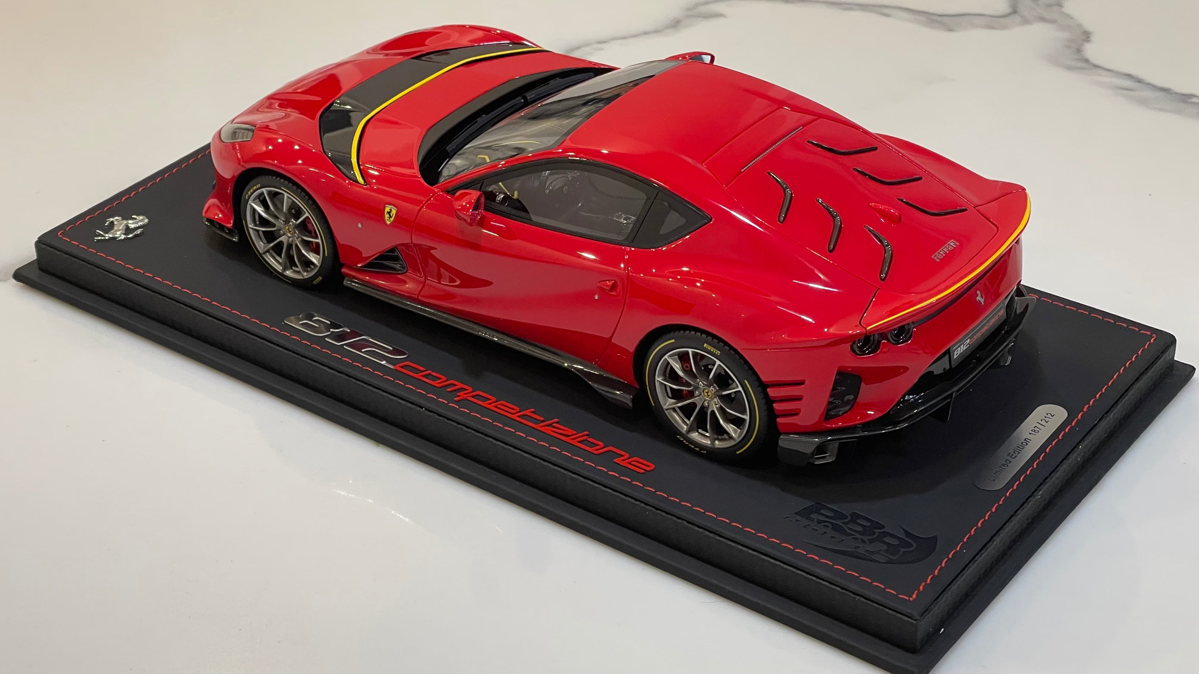 BBR 1/18 Ferrari 812 Competizione 2023 Rosso Corsa P18207B2