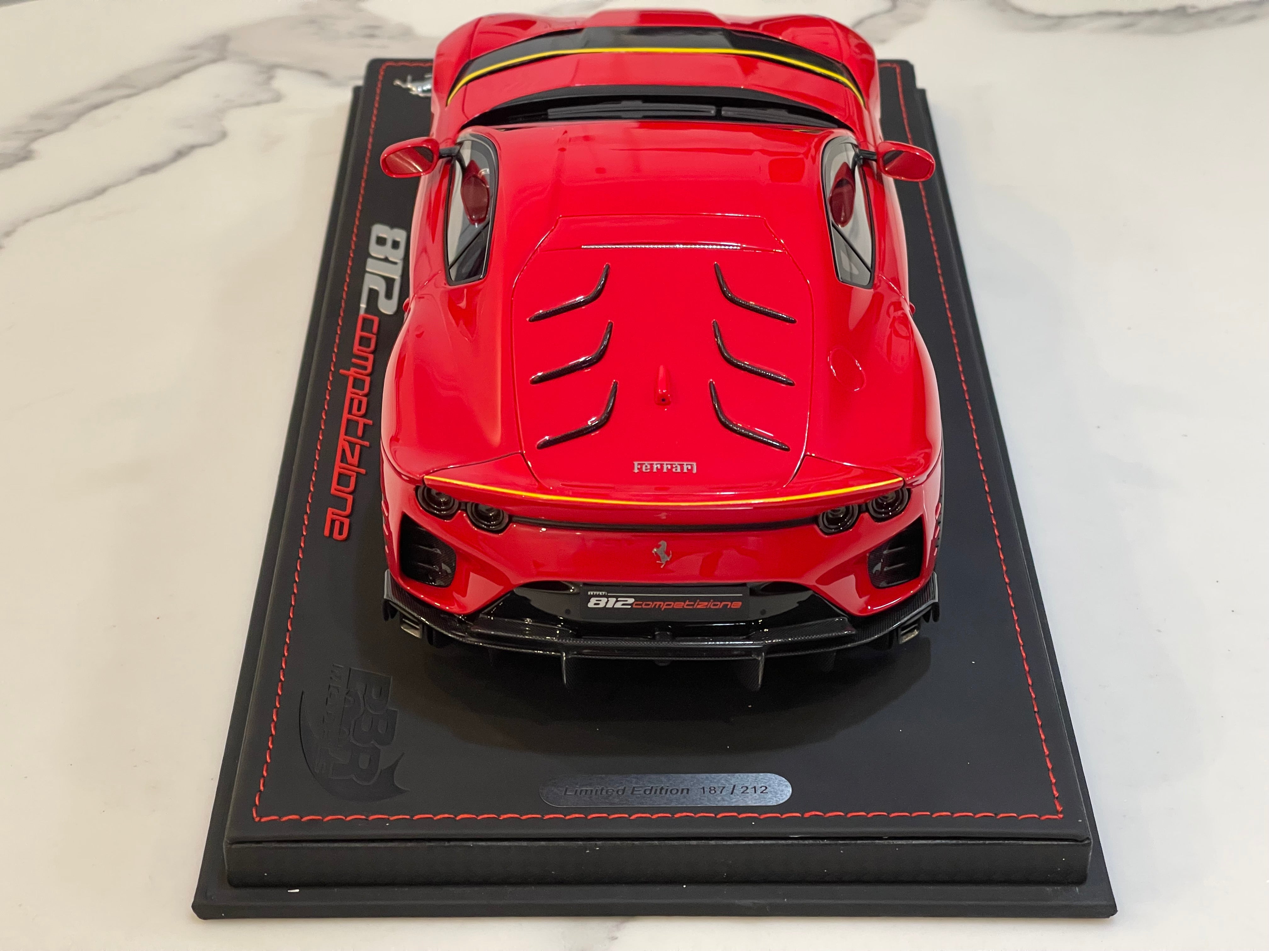 BBR 1/18 Ferrari 812 Competizione 2023 Rosso Corsa P18207B2