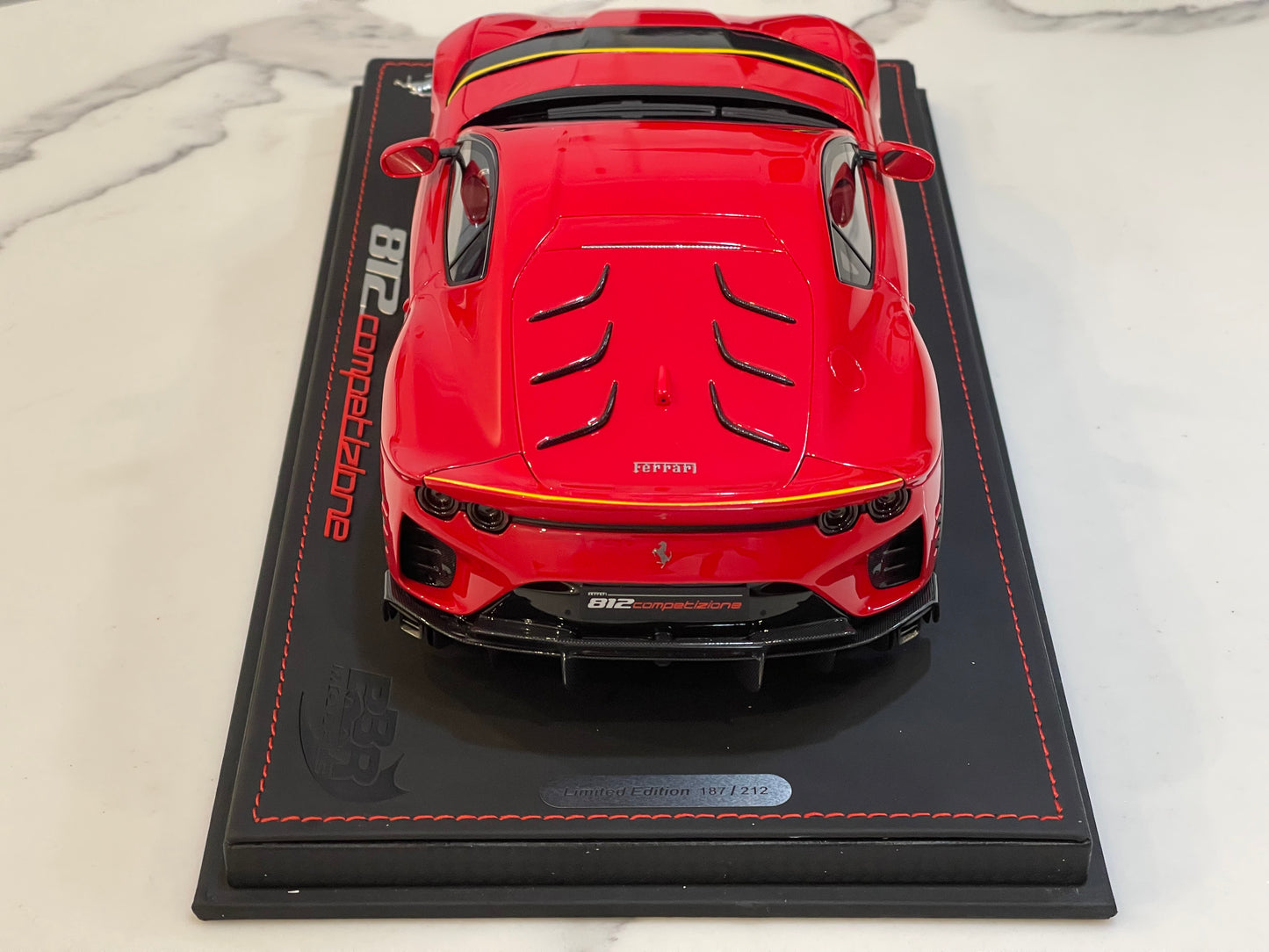 BBR 1/18 Ferrari 812 Competizione 2023 Rosso Corsa P18207B2
