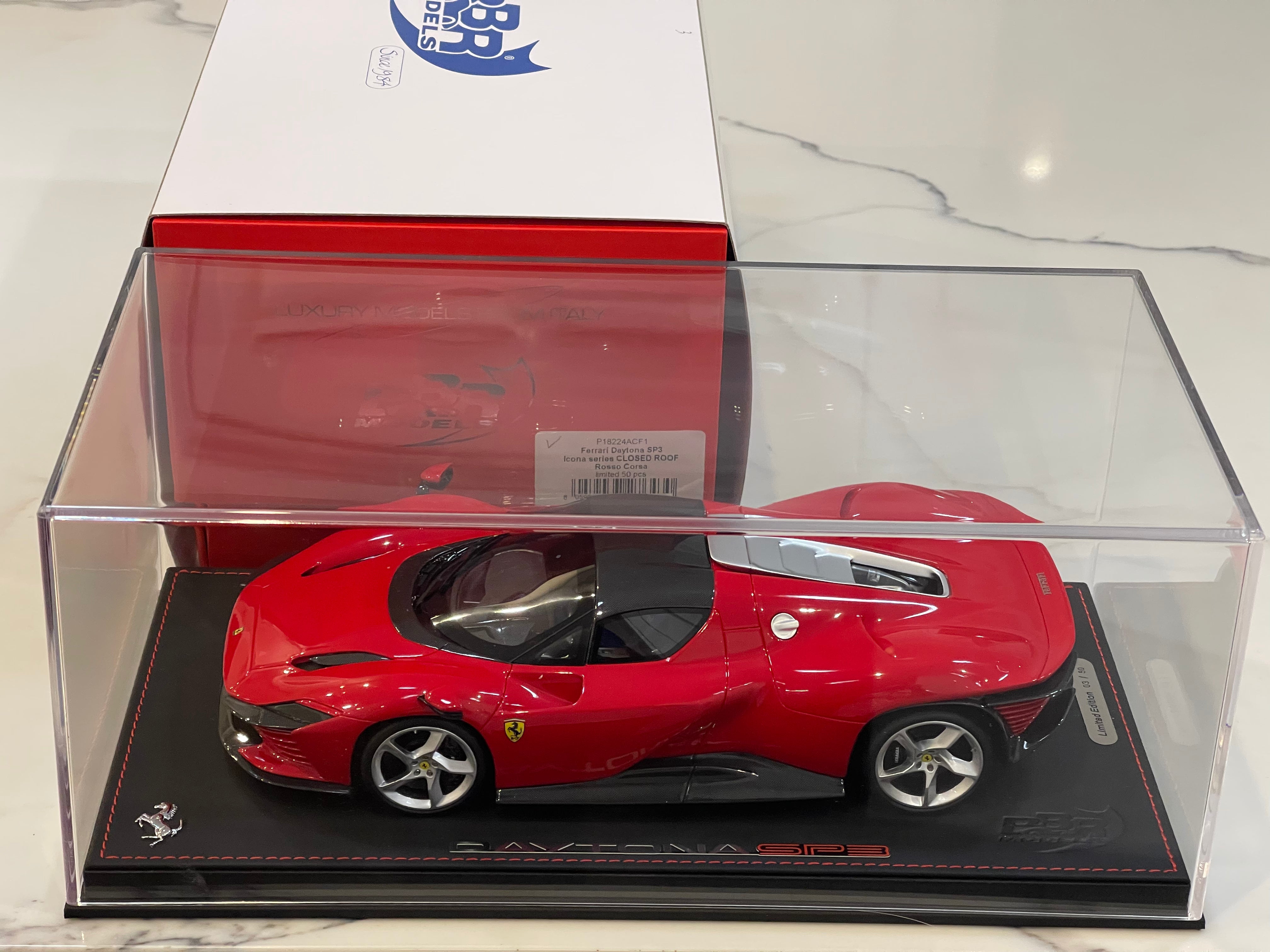 BBR 1/18 Ferrari SP3 Daytona 2023 Rosso Rorsa P18224ACF1