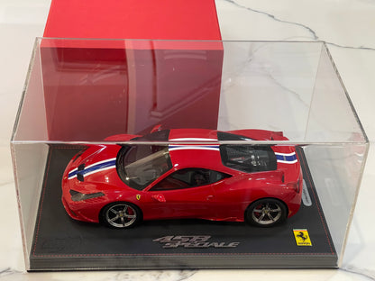 BBR 1/18 Ferrari 458 Speciale 2013 Frankfurt Motor Show Rosso Corsa P1868