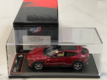 BBR 1/43 Ferrari Purosangue 2024 Panoramic Roof Rosso Mugello Met. BBRC283O