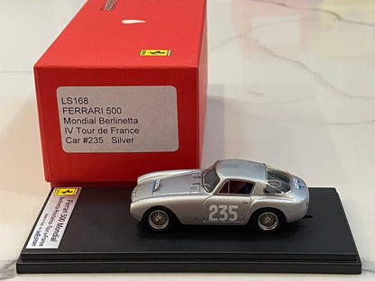 Looksmart 1/43 Ferrari 500 Mondial Berlinetta IV Tour de France No. 235 1954 Silver LS168