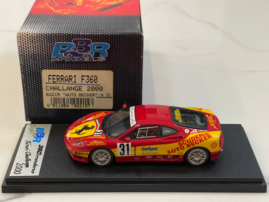 BBR 1/43 Ferrari 360 Challenge Auto Becker 2000 Red No. 31 BG215