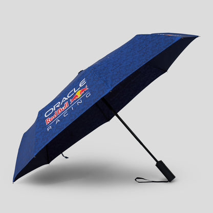 Red Bull Racing F1 2026 Team Telescopic Compact Umbrella Blue