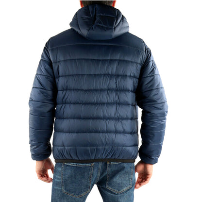 Automobili Lamborghini Men's Padded Hooded Jacket Navy