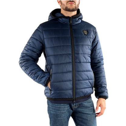 Automobili Lamborghini Men's Padded Hooded Jacket Navy