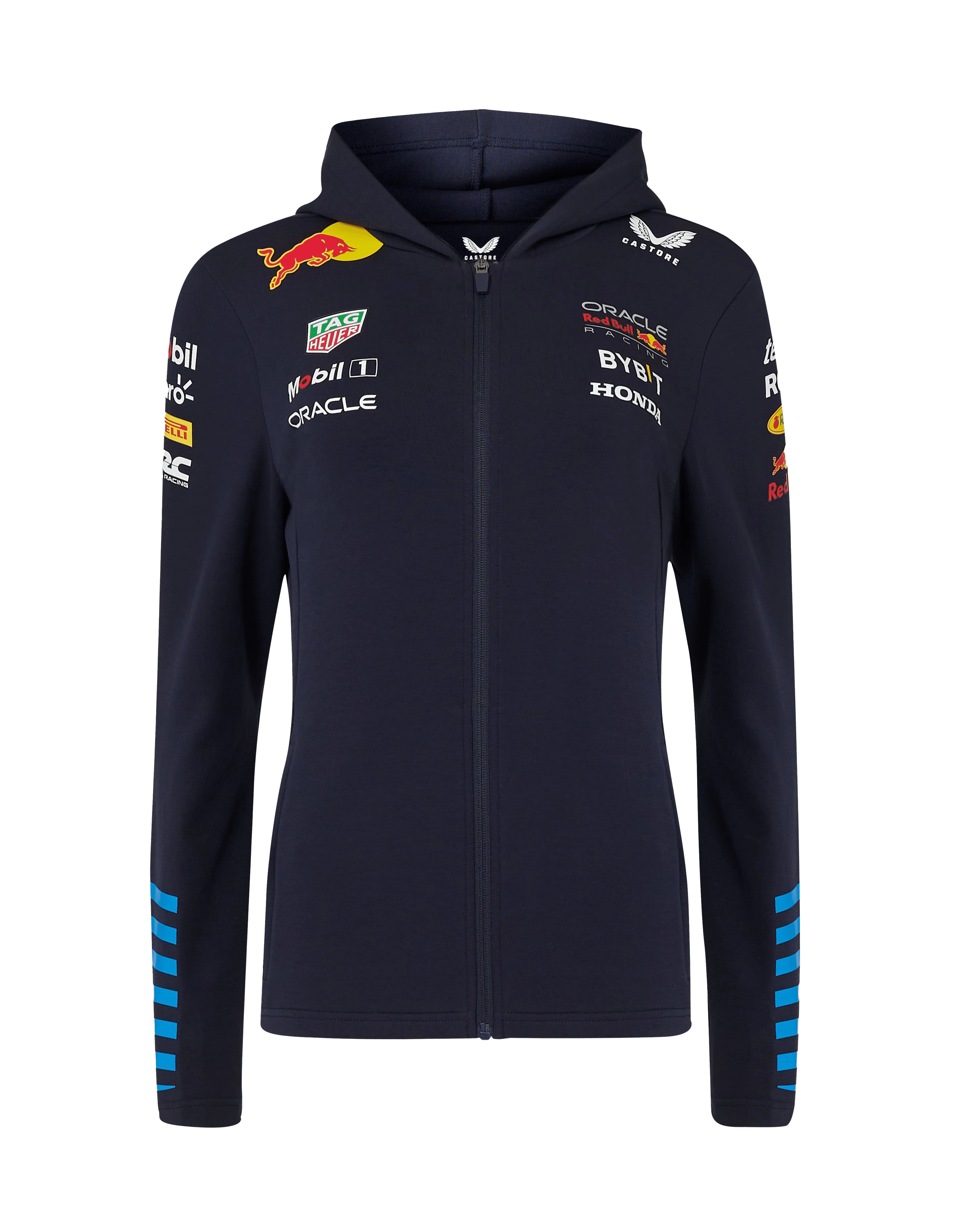 Red Bull Racing F1 Women's 2024 Team Full Zip Hooded Sweatshirt Navy