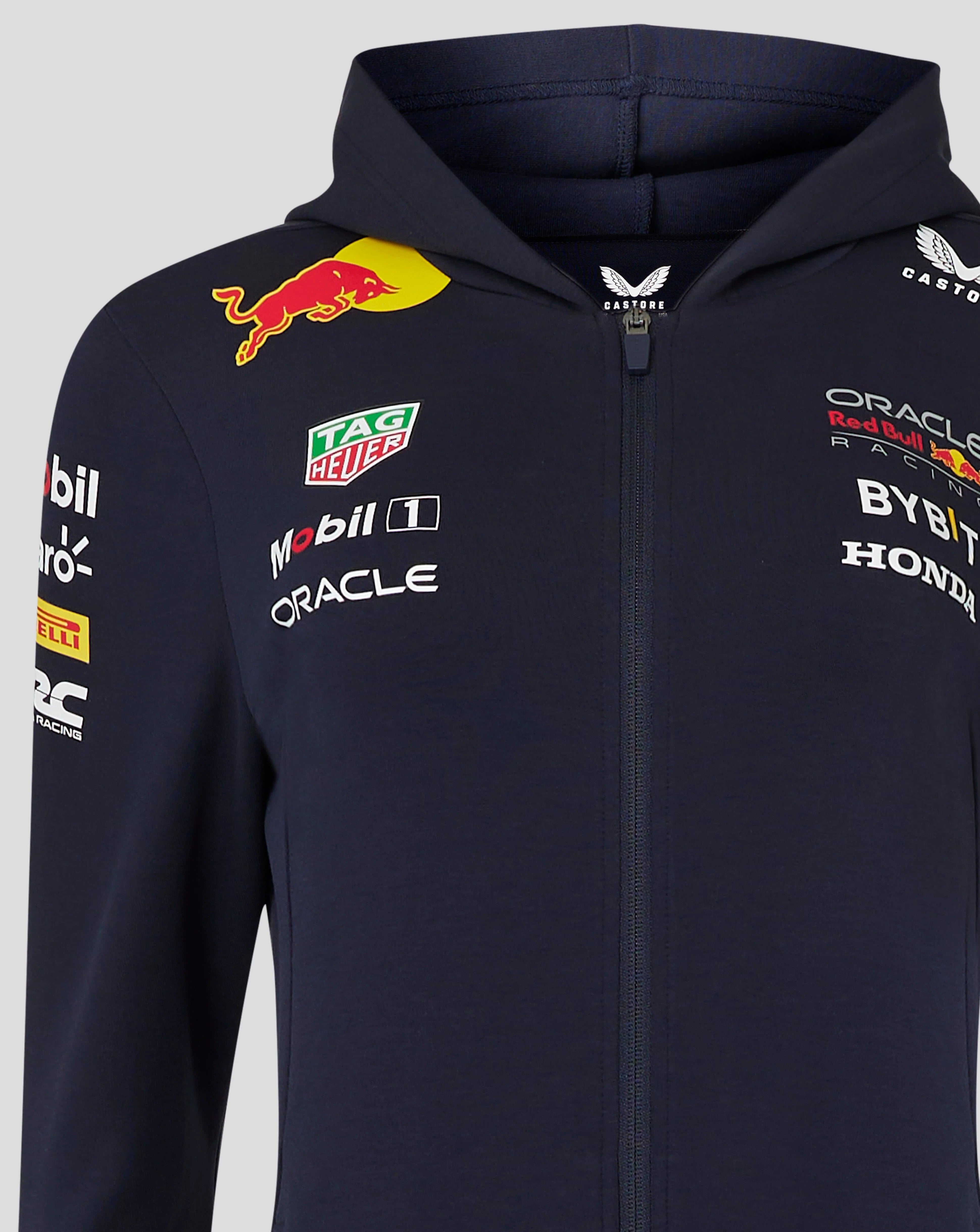 Red Bull Racing F1 Women's 2024 Team Full Zip Hooded Sweatshirt Navy