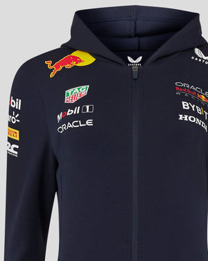 Red Bull Racing F1 Women's 2024 Team Full Zip Hooded Sweatshirt Navy