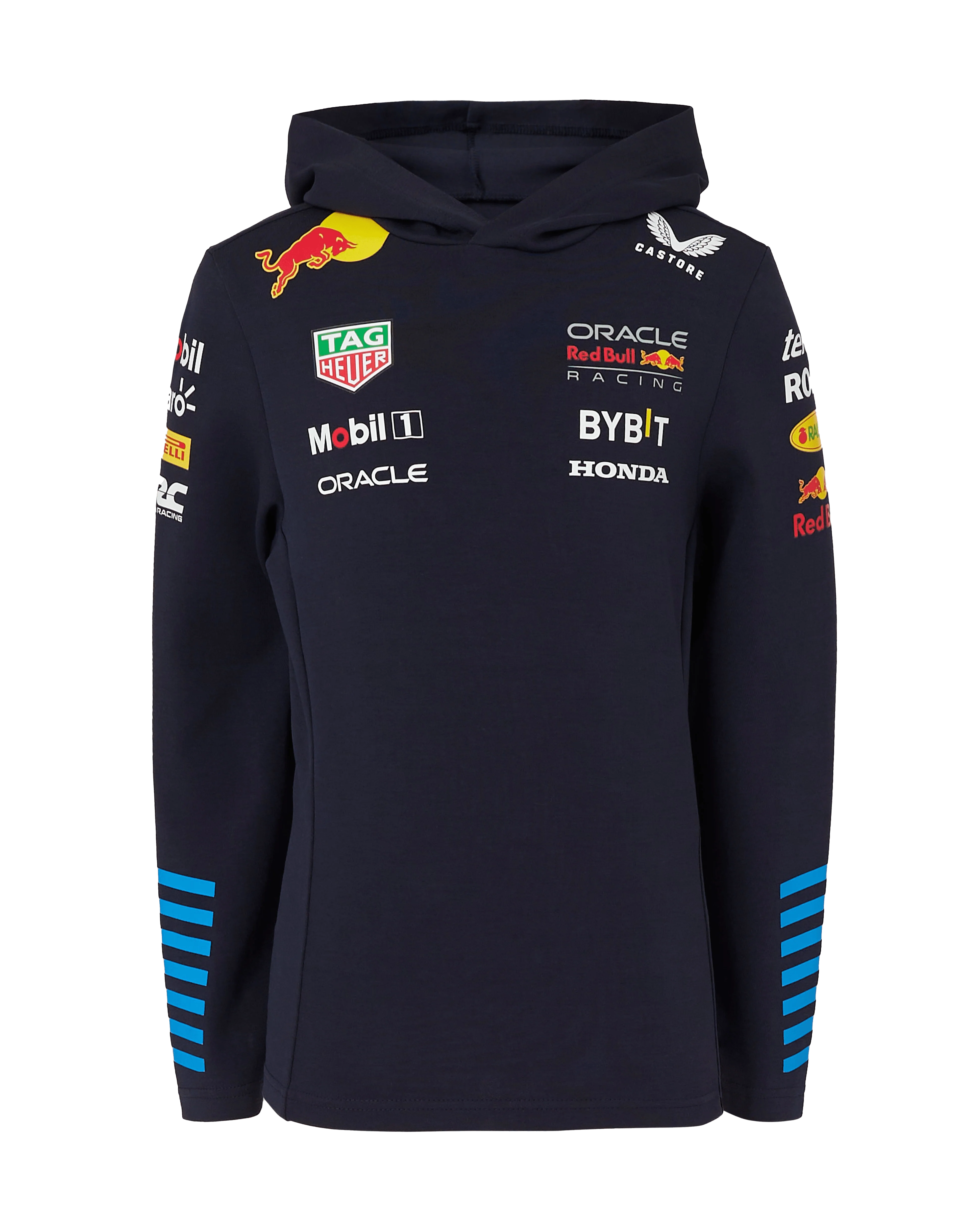 Red Bull Racing F1 Kid's 2024 Team Pullover Hooded Sweatshirt Navy