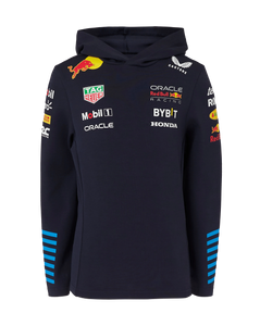 Red Bull Racing F1 Kid's 2024 Team Pullover Hooded Sweatshirt Navy