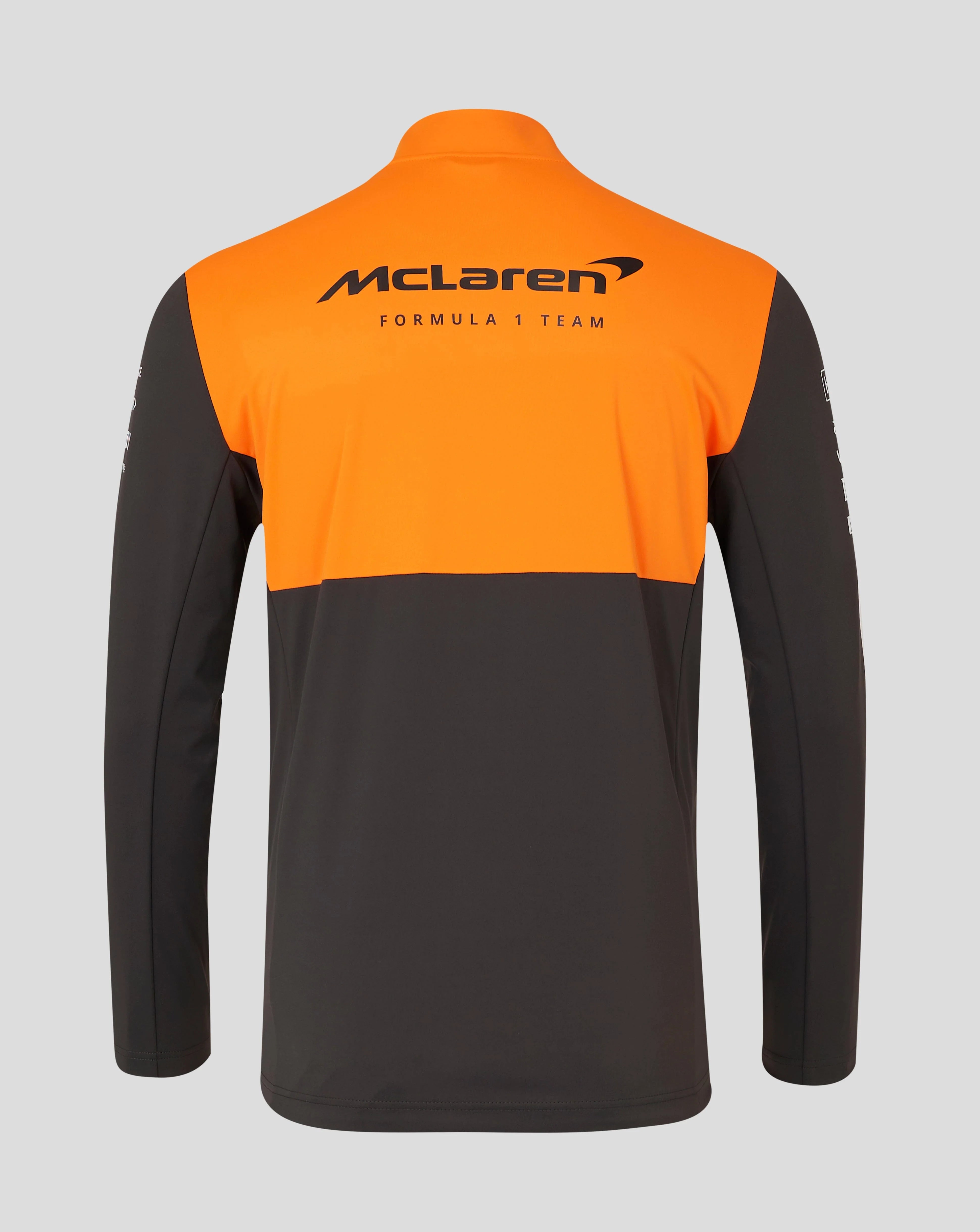 McLaren F1 Men's 2024 Team Softshell Jacket Dark Grey/Orange