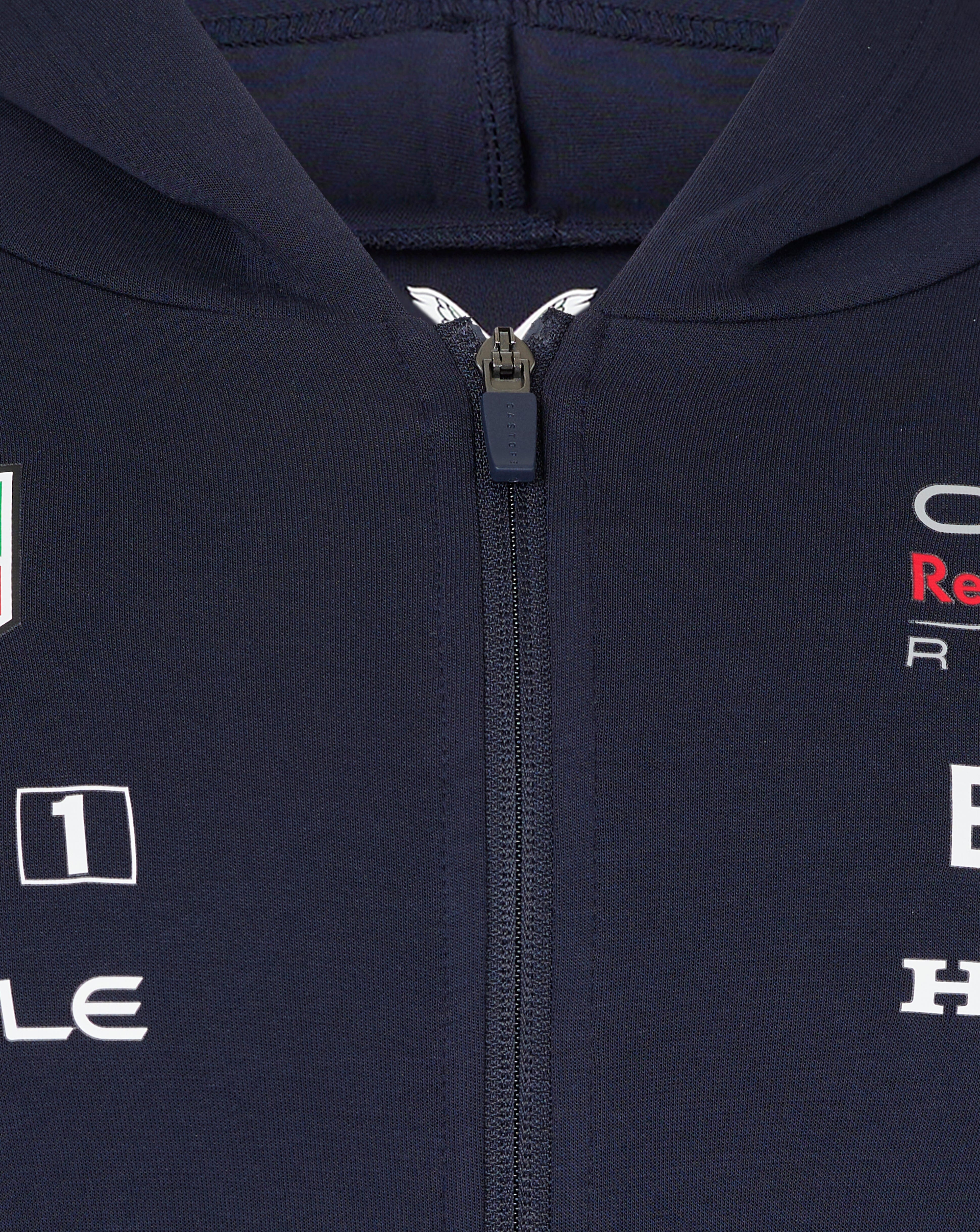 Red Bull Racing F1 2024 Men's Team Full Zip Hooded Sweatshirt Navy